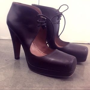 Alaia lace booties brown 39 IT / 9 US